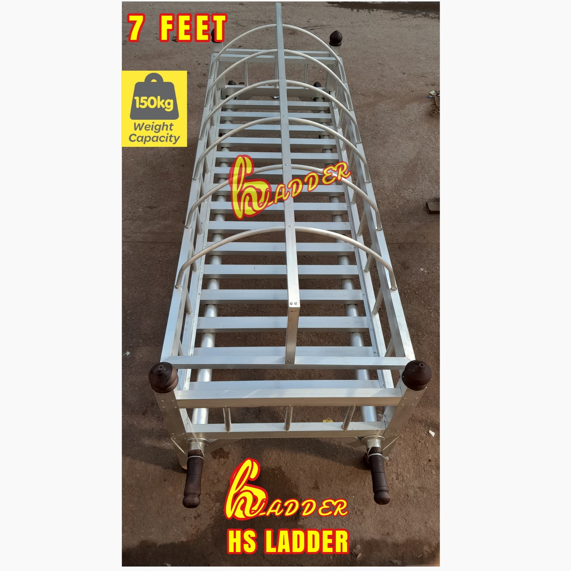 7 Feet Almunium Miyat Dolly Fix 2 Inch Heavy Quality Janaza Doli