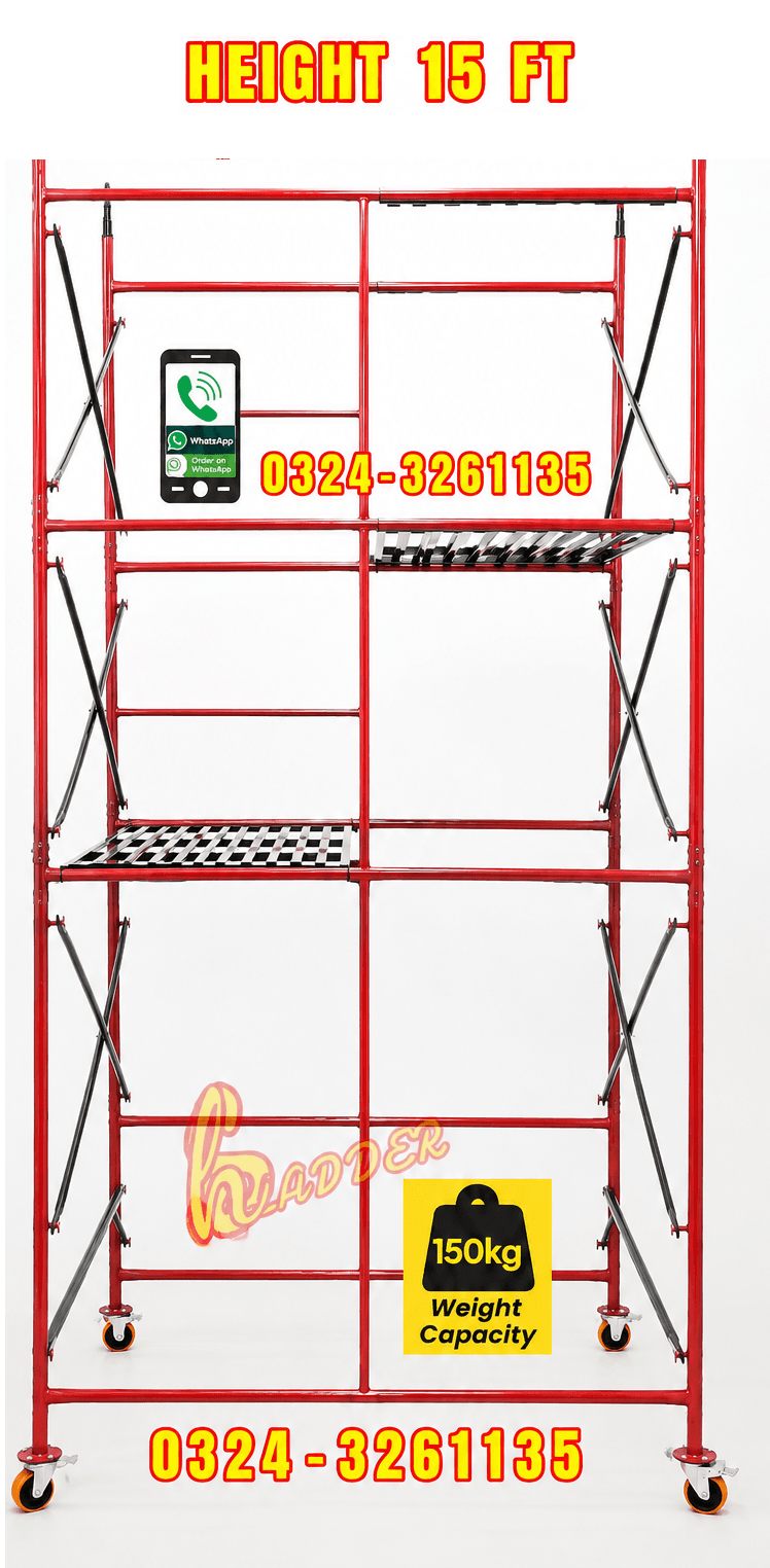 Iron Scaffolding Ladder 15 Feet Heavy Quality