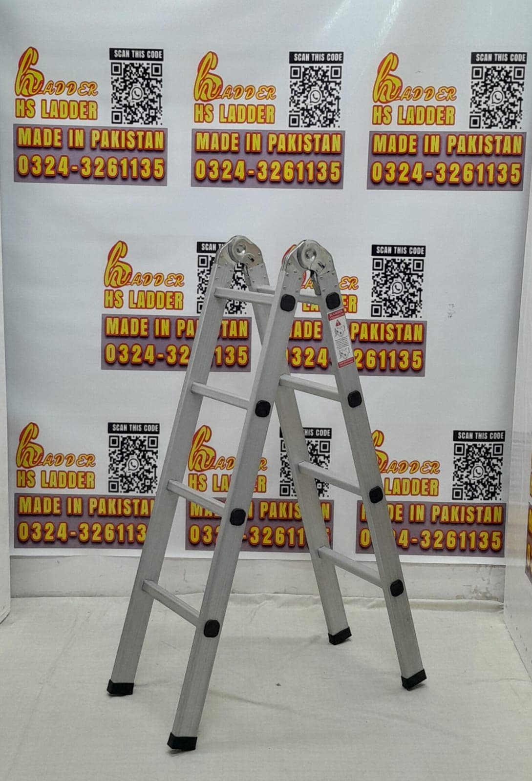8 Step Almunium Double Step 4 Feet Ladder 2 in 1